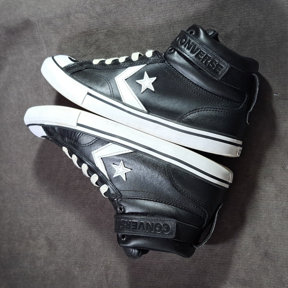 Converse Black and White High-Top Sneakers - Picture 13 of 16
